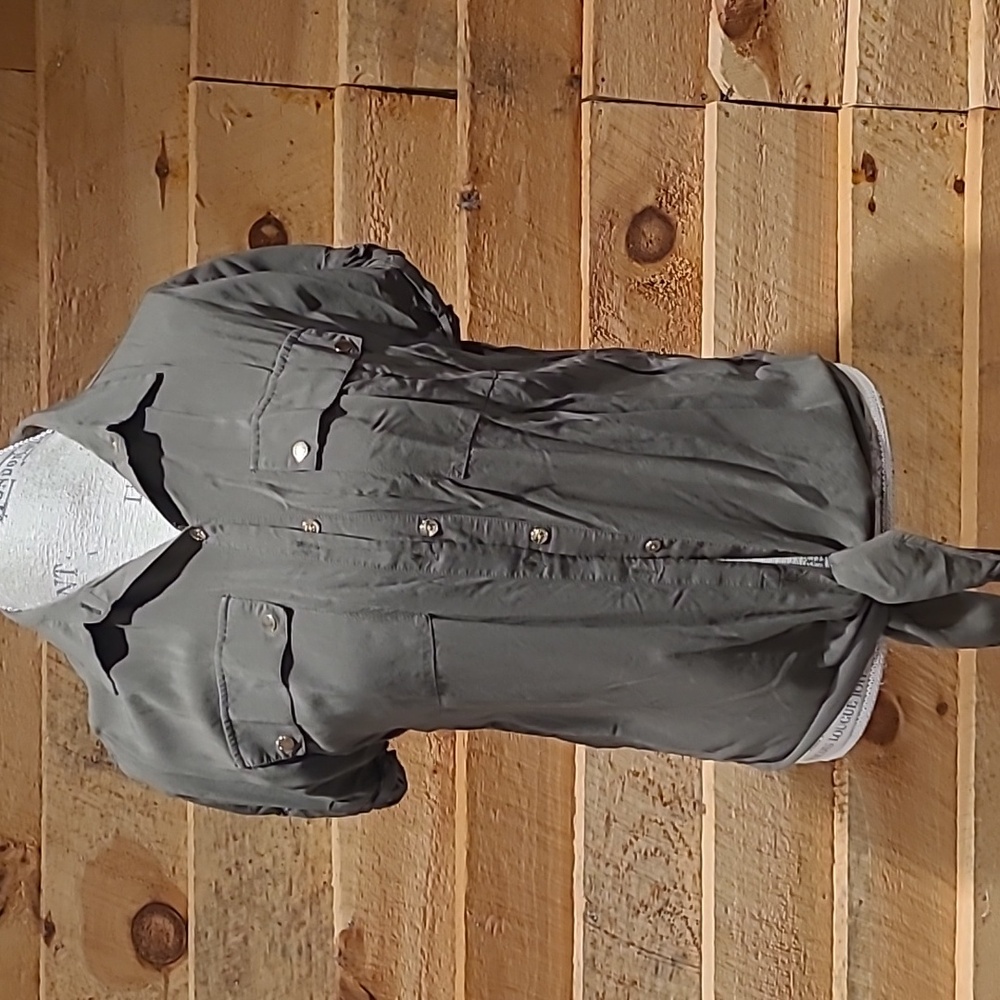Army green blouse size sm